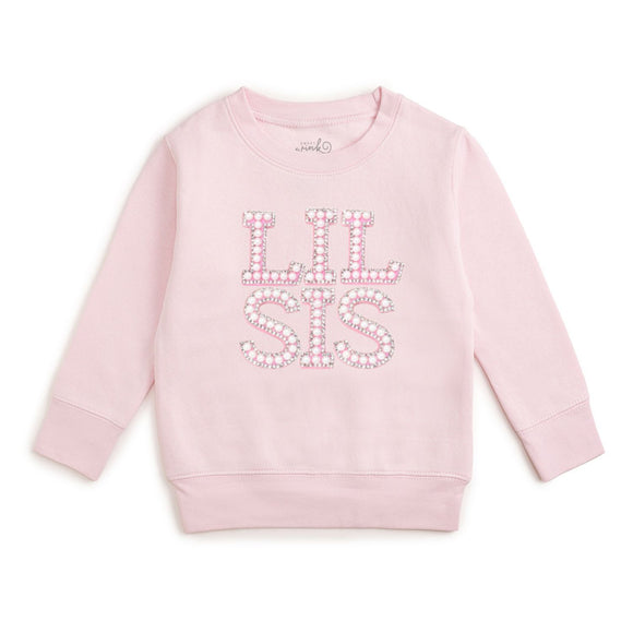 Lil Sis Pearl Patch Sweatshirt - Ballet