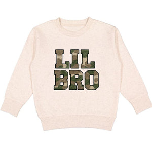 Lil Bro Camo Patch Sweatshirt - Natural