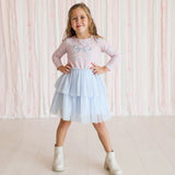 Bow & Bloom Long Sleeve Tutu Dress
