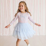 Bow & Bloom Long Sleeve Tutu Dress
