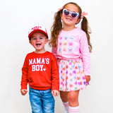 Mama's Boy Valentine's Day Sweatshirt - Red
