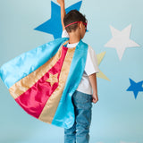 Gold Champion Superhero Cape & Mask Set