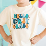 Hello First Grade Short Sleeve T-Shirt - Natural