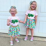 Lucky Rainbow Patch St. Patrick's Day Short Sleeve T-Shirt - Ballet