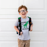 Roaring Into Second Grade Short Sleeve T-Shirt - Gray