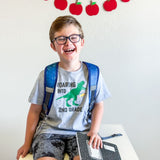 Roaring Into Second Grade Short Sleeve T-Shirt - Gray