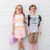 Roaring Into Second Grade Short Sleeve T-Shirt - Gray