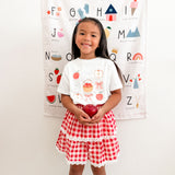 Red Gingham Skort