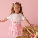 Bandana Cowgirl Patch Western Short Sleeve T-Shirt