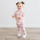 Bat And Ghost Trellis Halloween Flare Legging