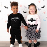 Bat Patch Halloween Sweatshirt