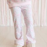 Bow & Bloom Print Flare Legging