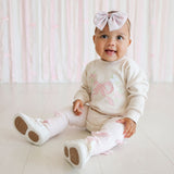 Bow & Bloom Long Sleeve Romper