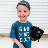 Baseball Game Day Short Sleeve T-Shirt - Indigo