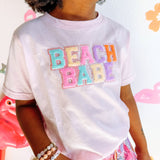 Beach Babe Patch Short Sleeve T-Shirt - Ballet