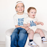Lil Bro Embroidered Patch Short Sleeve Romper