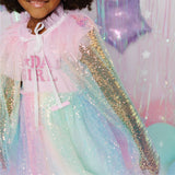 Rainbow Sequin Cape