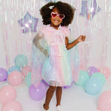 Rainbow Sequin Cape
