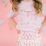 Bouquet Bow Short Sleeve T-Shirt - Ballet