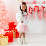 Candy Cane Christmas Gemstone Bow Clip