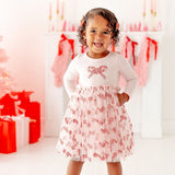 Ruby Sparkle Bow Clip Set