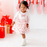 Ruby Sparkle Bow Clip Set
