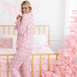 Candy Cane Scallop Christmas Women's Lounge Set