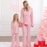 Candy Cane Scallop Christmas Two-Piece Set