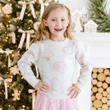 Gingerbread Christmas Velvet Bow Clip Set