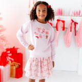 Ruby Sparkle Bow Clip Set