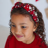 Christmas Tartan Pearl Headband