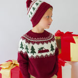 Christmas Truck Fair Isle Sweater