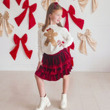Classic Gingerbread Sequin Patch Christmas Sweatshirt