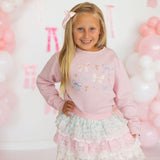 Floral & Bow Watercolor Sweatshirt