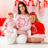 Holly Jolly Christmas Sequin Bow Patch Sweatshirt