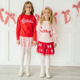 Falala Patch Christmas Sweatshirt - Red