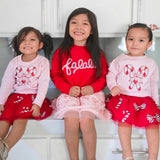 Candy Cane Patch Christmas Sweatshirt - Ballet