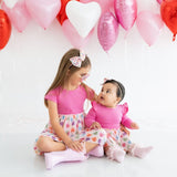 Candy Hearts Valentine's Day Tulle Bow Baby Headband