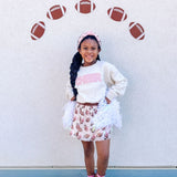 Cheer Pearl Patch Sweatshirt - Natural