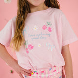 Cherry Good Day Short Sleeve T-Shirt - Ballet