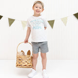 Chillin With My Peeps Checker Easter Short Sleeve T-Shirt - Ash