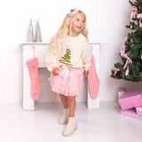 Christmas Tree Tulle Bow Headband