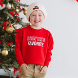 Santa's Favorite Christmas Sweatshirt - Red