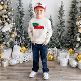 Christmas Truck Patch Trucker Hat - Red/White