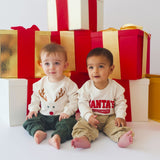 Red Nose Reindeer Christmas Long Sleeve Romper