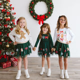 Gingerbread Sequin Patch Christmas Sweatshirt - Natural