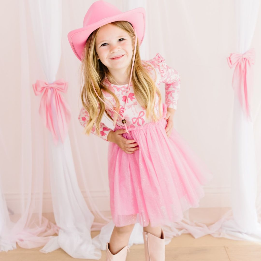Coquette Bow Long Sleeve Tutu Dress – Sweet Wink
