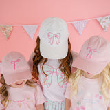 Coquette Bow Patch Baseball Hat - Ballet