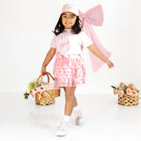 Bunny Bow Easter Short Sleeve T-Shirt - Ballet