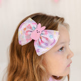 Coquette Easter Bunny Tulle Bow Clip